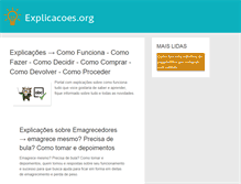 Tablet Screenshot of explicacoes.org